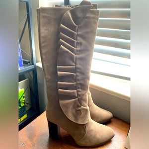 Tan/camel knee high boots